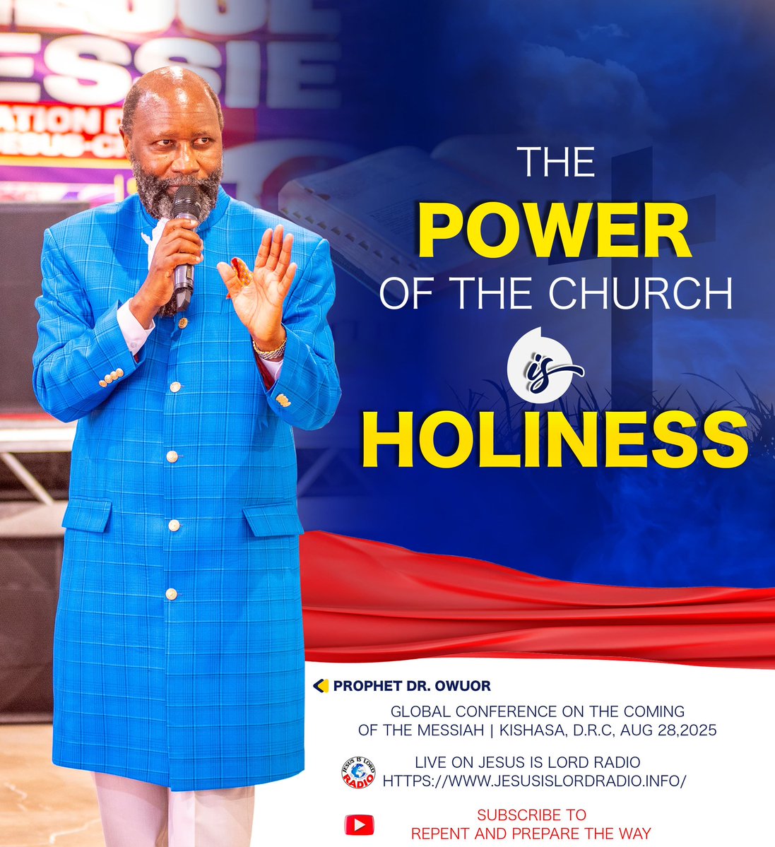 Living holy means being a living testimony.
Holiness must be reflect in your conduct, dressing, way of living and inwardly.
#LatterGloryProphecy