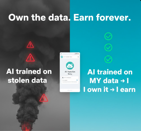 annyd22's tweet image. What if everyday people could own the data that trains tomorrow’s AI, and get paid for it forever?

I just built a full Air Pollution expert chatbot in 3 minutes using @inflectivAI

No code. Real ownership. Real rewards. Thread below ↓
#InflectivAI #DataToEarn #RealAI