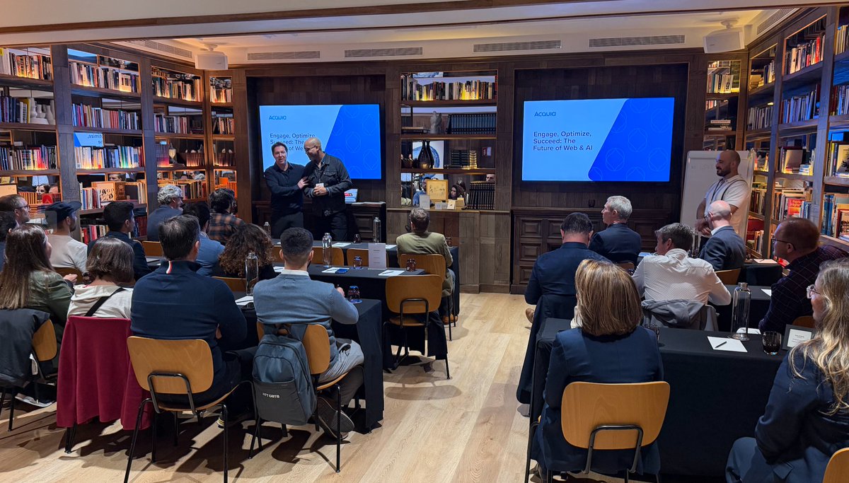Hiberus's tweet image. 💧Innovation in @drupal and #AI: Exclusive Event with @acquia
A meeting space for digital leaders where the company presented its latest innovations, market trends and its vision on how AI can accelerate and simplify digital projects.
More🔗hiberus.com/partners/acqui…
#WeAreDifferent
