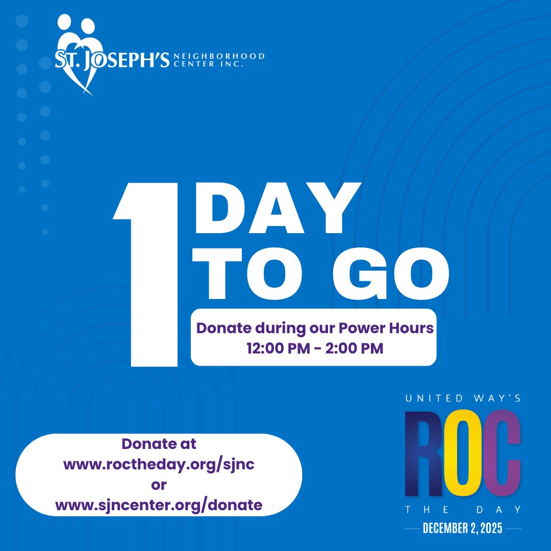 Tomorrow is the big day! Join us for a great ROC the Day this year!