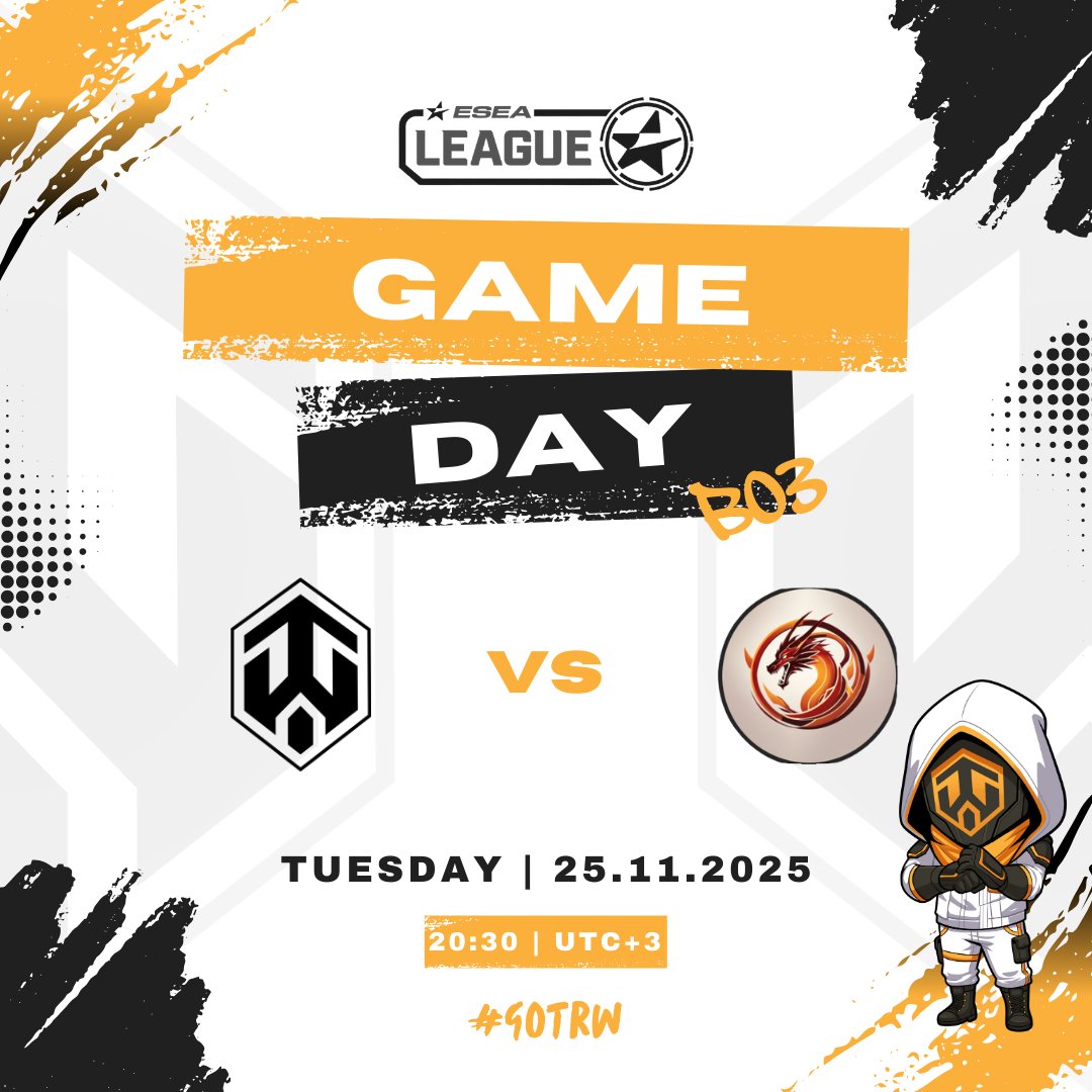 TwreckseSports's tweet image. ‼️GAME DAY ‼️

Last match was a FFW — but tonight the boys get to play, and it’s our first game of the playoffs! 🔥💪

🆚 Flame Guardians
🕗 20.30 / UTC +3
🎙️ @TheJebuuh
🔴 twitch.tv/trainwrecksesp…

#CS2 #ESEA #Intermediate #esportsfi #gameday