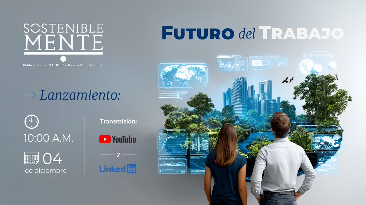 Desde de la Red de Periodistas, los invitamos a ser parte de SOSTENIBLEMENTE, publicación digital de CECODES que cuenta con el apoyo y trabajo de miembros de la Red de Periodistas. Los invitamos a inscribirse para el lanzamiento el 4 de diciembre por medio del enlace de abajo.