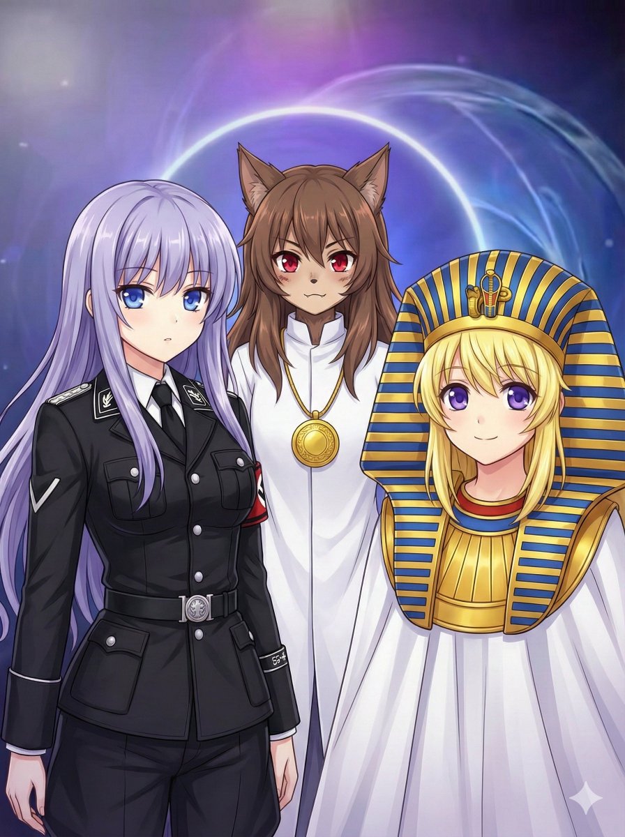 flowsiria2995's tweet image. more nano banana generated images! (the dark haired girl is NOT Mabel!)

#gawrgura #SpongeBobSquarepants  #Springtrap #AliceInWonderland #brainrot