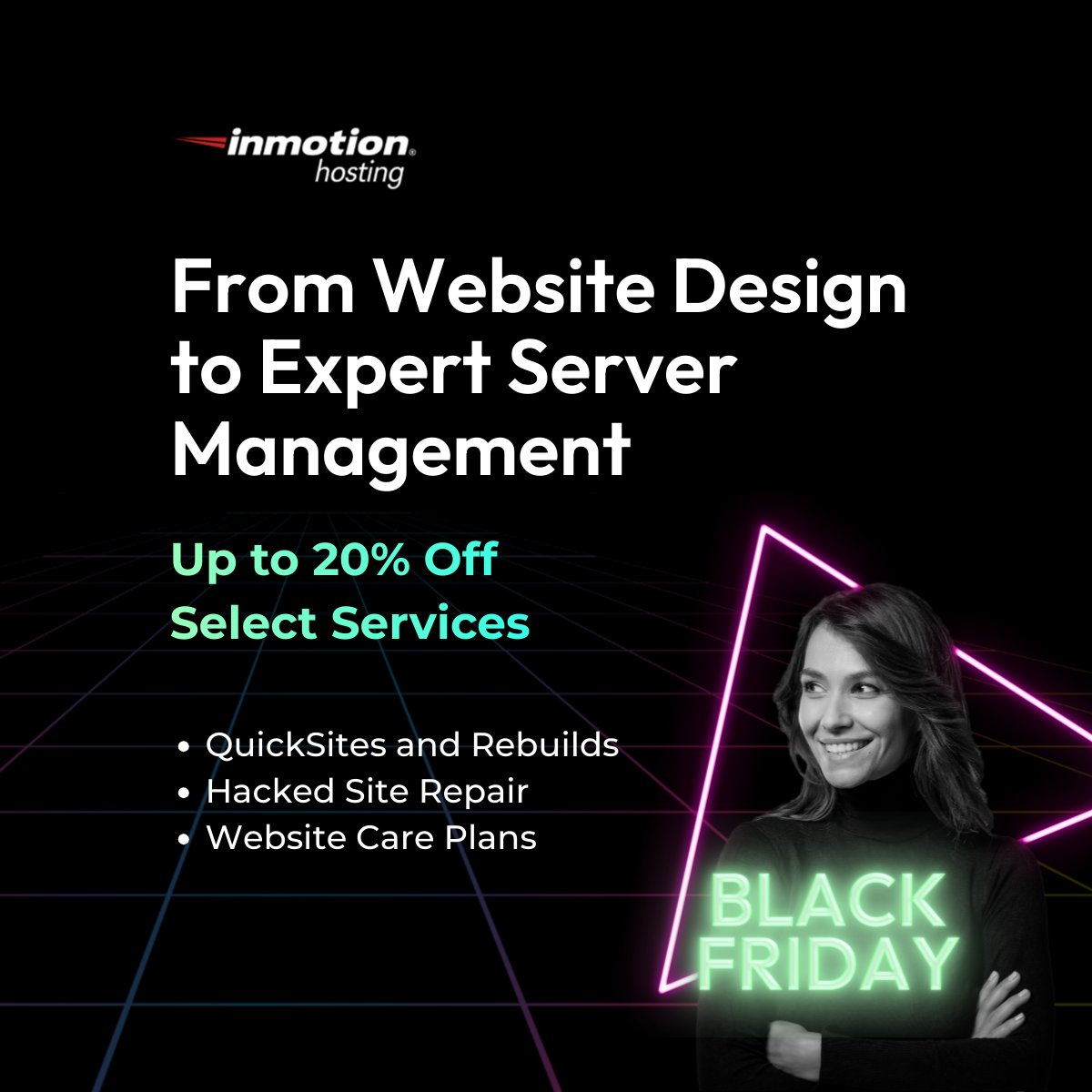 inmotionhosting's tweet image. 🌟 Upgrade your online presence! 
Save 20% for a limited time on custom website design, maintenance, SEO optimization, and performance improvement services. 

🚀 Enhance your website today! 👉 bit.ly/3Ke3JKo 

#WebsiteServices #WebsiteOptimization