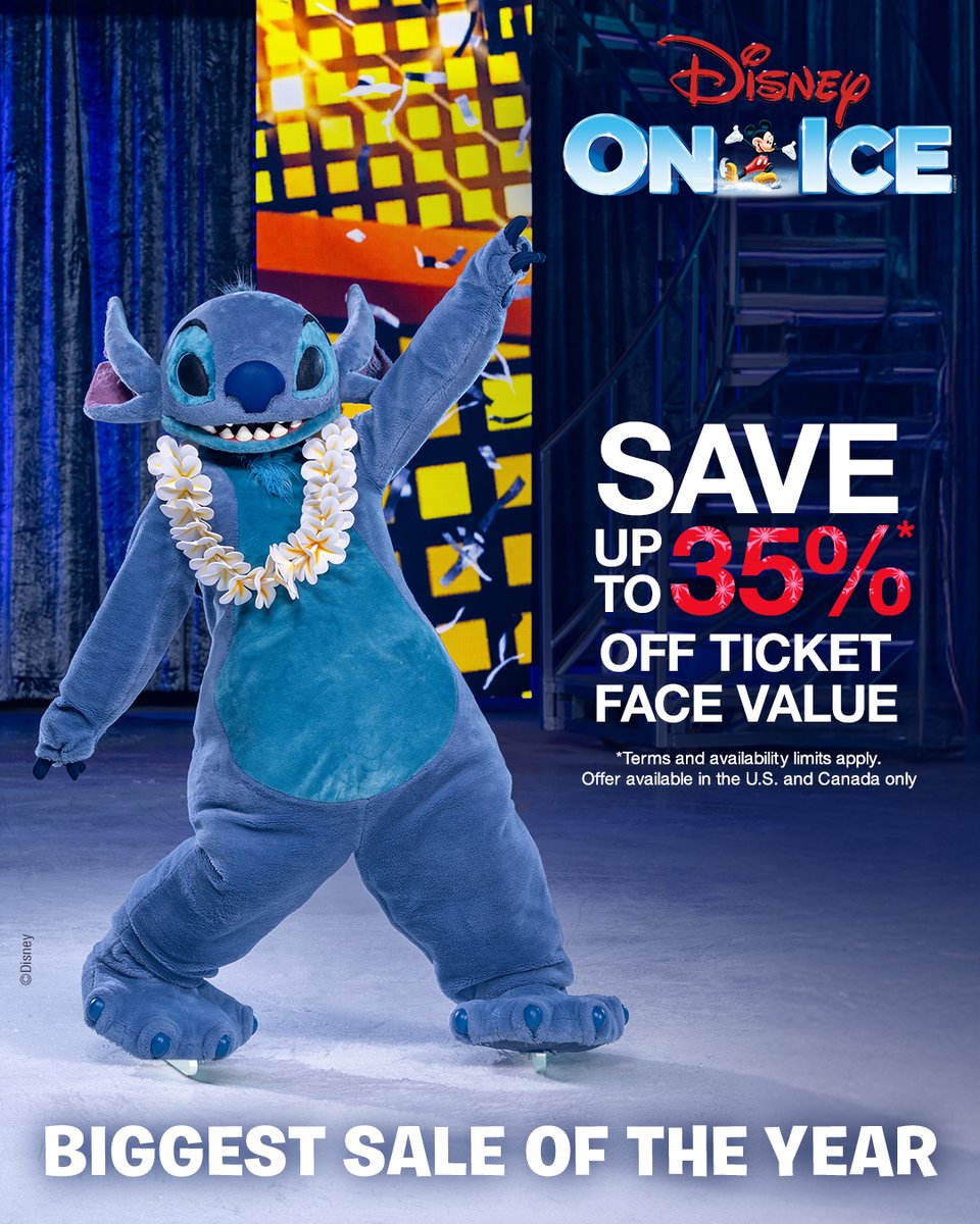 Gift magical memories! Use code CW35SP to save up to 35% off Disney on Ice ticket face value during the biggest sale of the year!

🎟️: bit.ly/4odcUJ1

Offer expires December 7. Restrictions and availability limits apply.