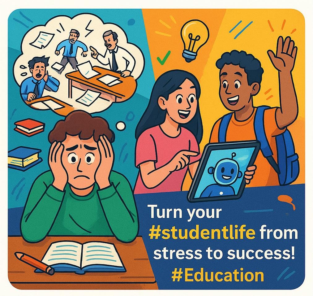 allrounder_ai's tweet image. Exam panic got you feeling like 🤯? Smash it with AllRounder.ai&apos;s Interactive audio lessons, gamified modules &amp;amp; AI-powered smart lessons. Transform stress into success &amp;amp; make learning fun again!
#EducationalMemes #EdTech #LearningFun #AllRounderAI #StudyTips