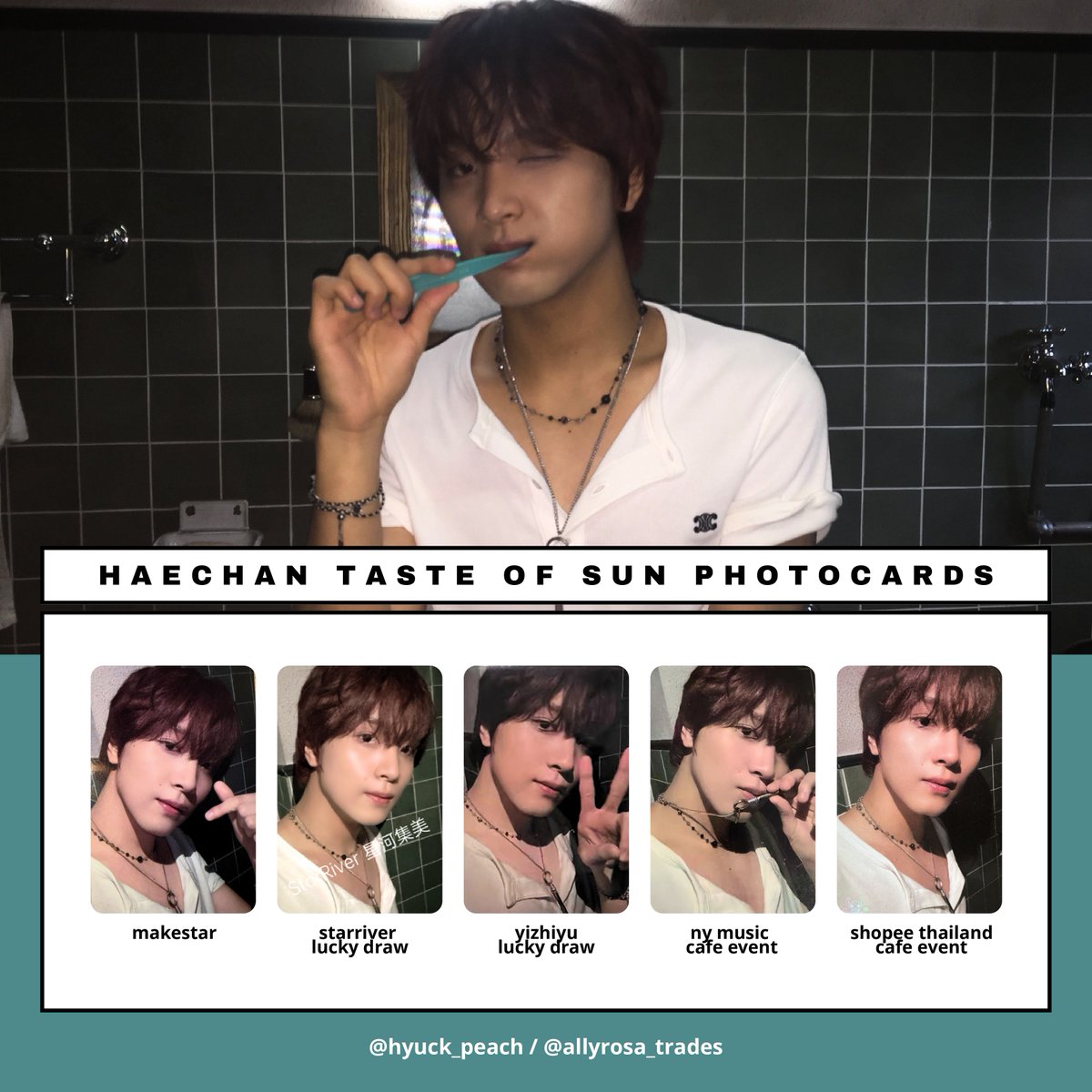 nct haechan - taste taste of sun photocard template 엔시티 해찬