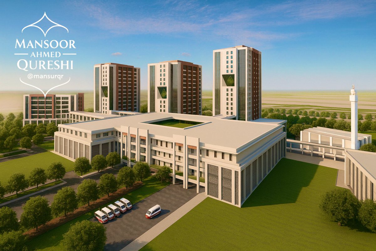 🧵 Thread: Jinnah Medical Complex - Islamabad’s New Medical Powerhouse.

Prime Minister Shehbaz Sharif visited the construction site of the Jinnah Medical Complex &amp; Danish University in Islamabad’s H-16 - two transformative projects set to reshape the capital’s healthcare and