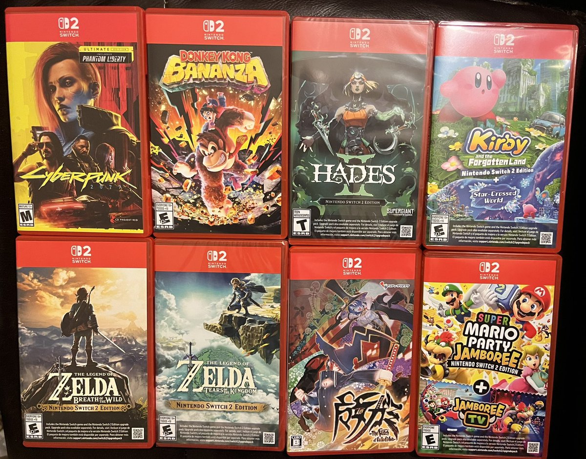 My Switch 2 collection so far. Not a key card in sight. Metroid