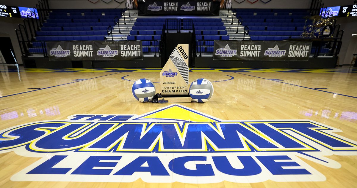 TheSummitLeague's tweet image. Trophy’s out. It’s go time. 😤🏆

#ReachTheSummit x #SummitVB x @NCAAVolleyball