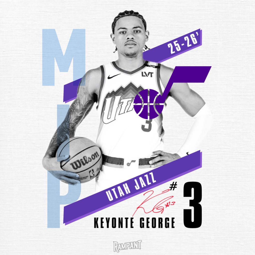 RampantSport's tweet image. HM: Keyonte George | #TakeNote

Now 5-straight games of Keyonte George scoring 20+ and noticeable improvement in all his stats across the board. Proving to be a main piece in Utah.