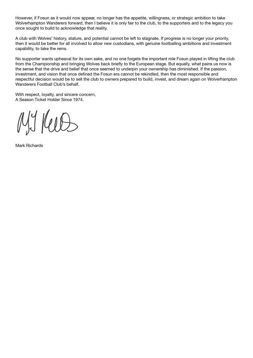 In the post...for what it will be worth.