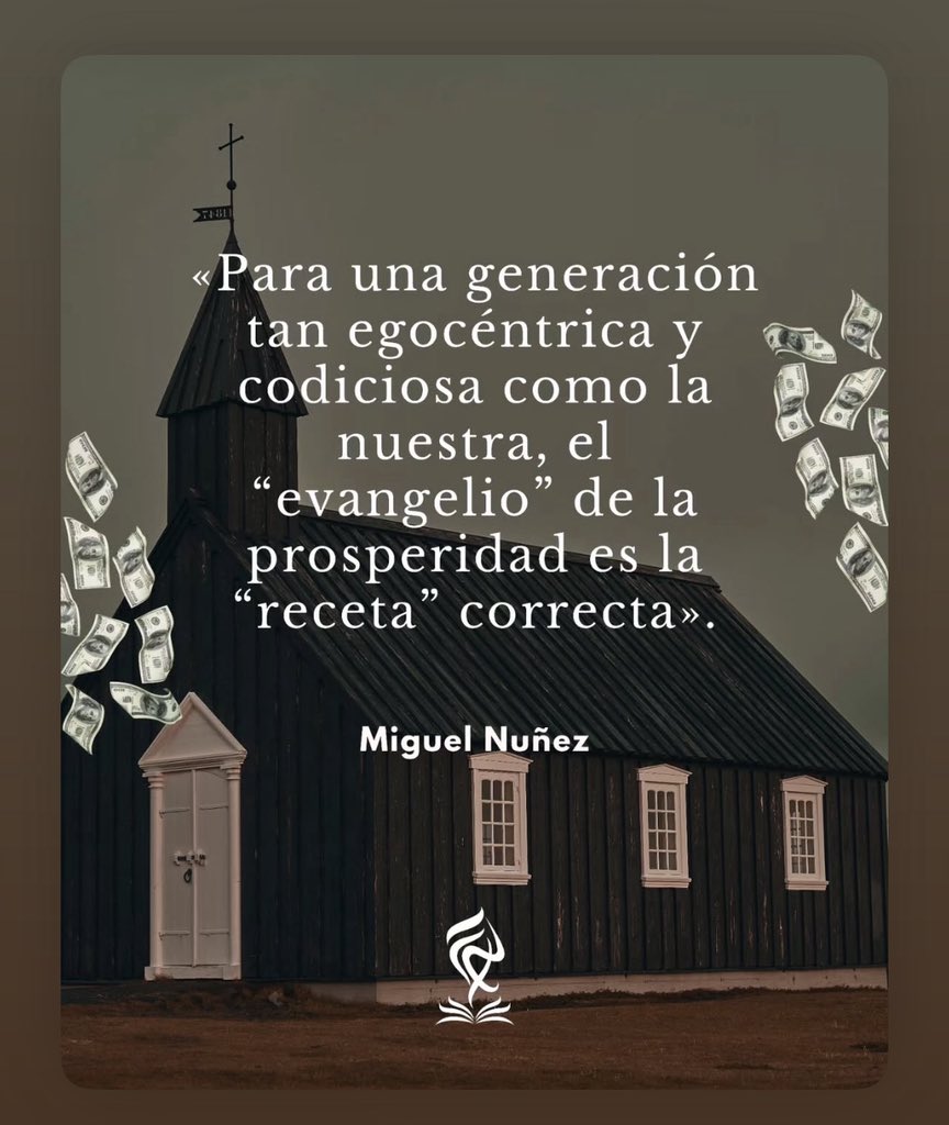 Y como dijo Chuck Smith: estoy convencido, sin lugar a dudas que hay un lugar reservado en el infierno para aquellos que predican la “prosperidad”