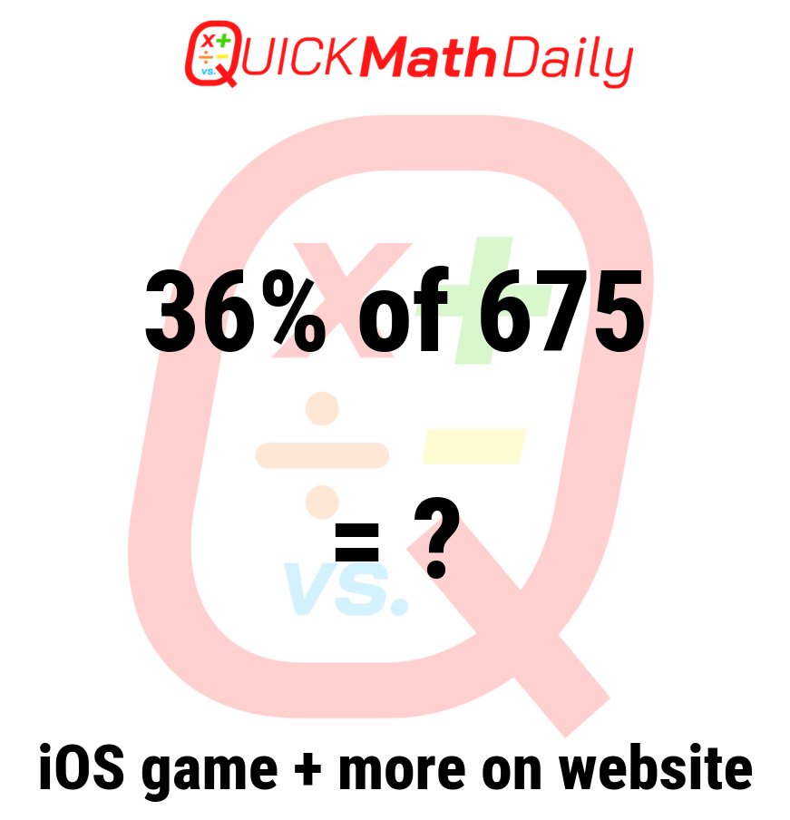 QuickMathDaily's tweet image. 🚀 Speed Round! Solve This Equation in Record Time‼️⏱️🧮 

Drop Your Answer in the Comments! ⬇️

See more on QuickMathDaily.com 👀 ✅