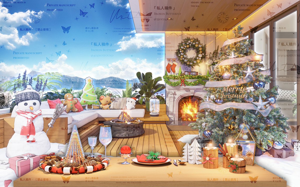 y302684's tweet image. 聖誕配信背景
Christmas live stream background✨🎄⛄️
Booth and VGen links are in the comments section.
#Vtuber素材  #VTuberAssets