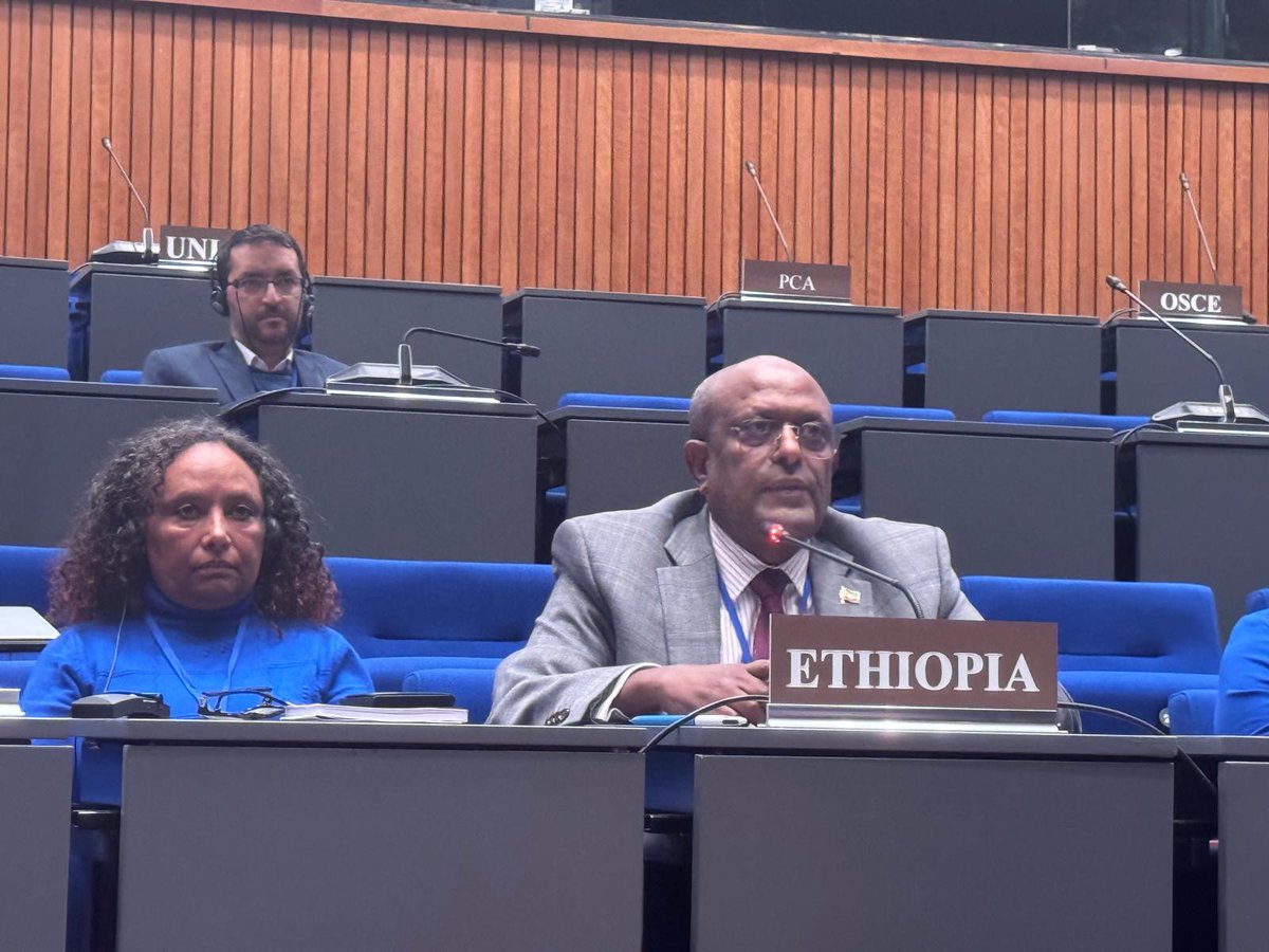 ETEmbassyBRU's tweet image. H.E. Ambassador Eshete Tilahun delivers National Statement on the General Debate Session of the CSP-30 
-----------------------------------------------------------------

On the Second day of the 30th Session of the Conference of State Parties to the Chemical Weapons Convention…