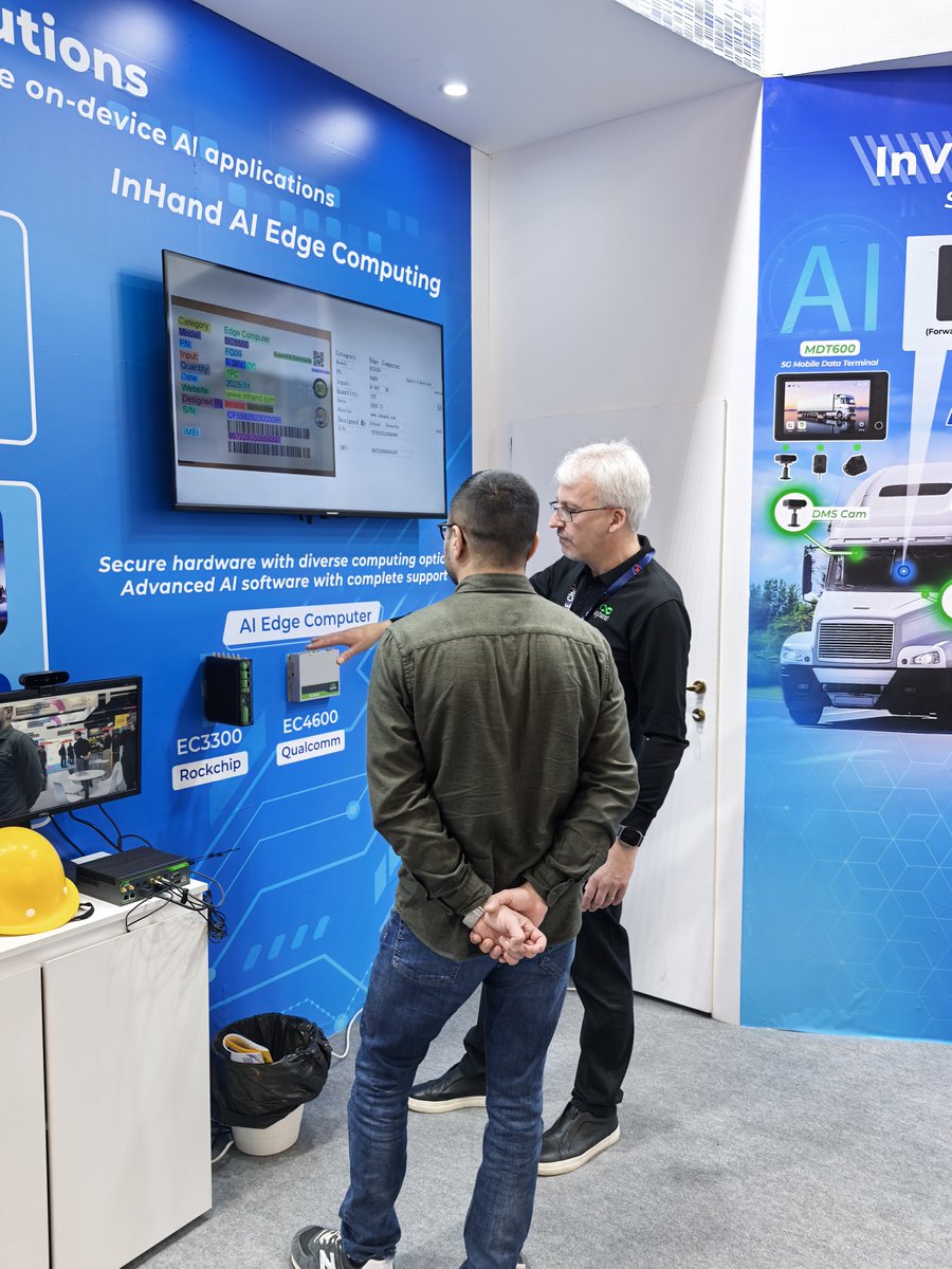 InHandNetworks's tweet image. Guten Tag aus Nürnberg! Day 1 at #SPS2025 — great to be back!
We’re showcasing on-device #AI with our EC Series, plus the #InVision #ADAS demo. Lots of energy around #edgeAI and industrial #IoT this year.
📍 Hall 5, Booth 239 📅 Nov 25–27

Come say hi if you’re here!