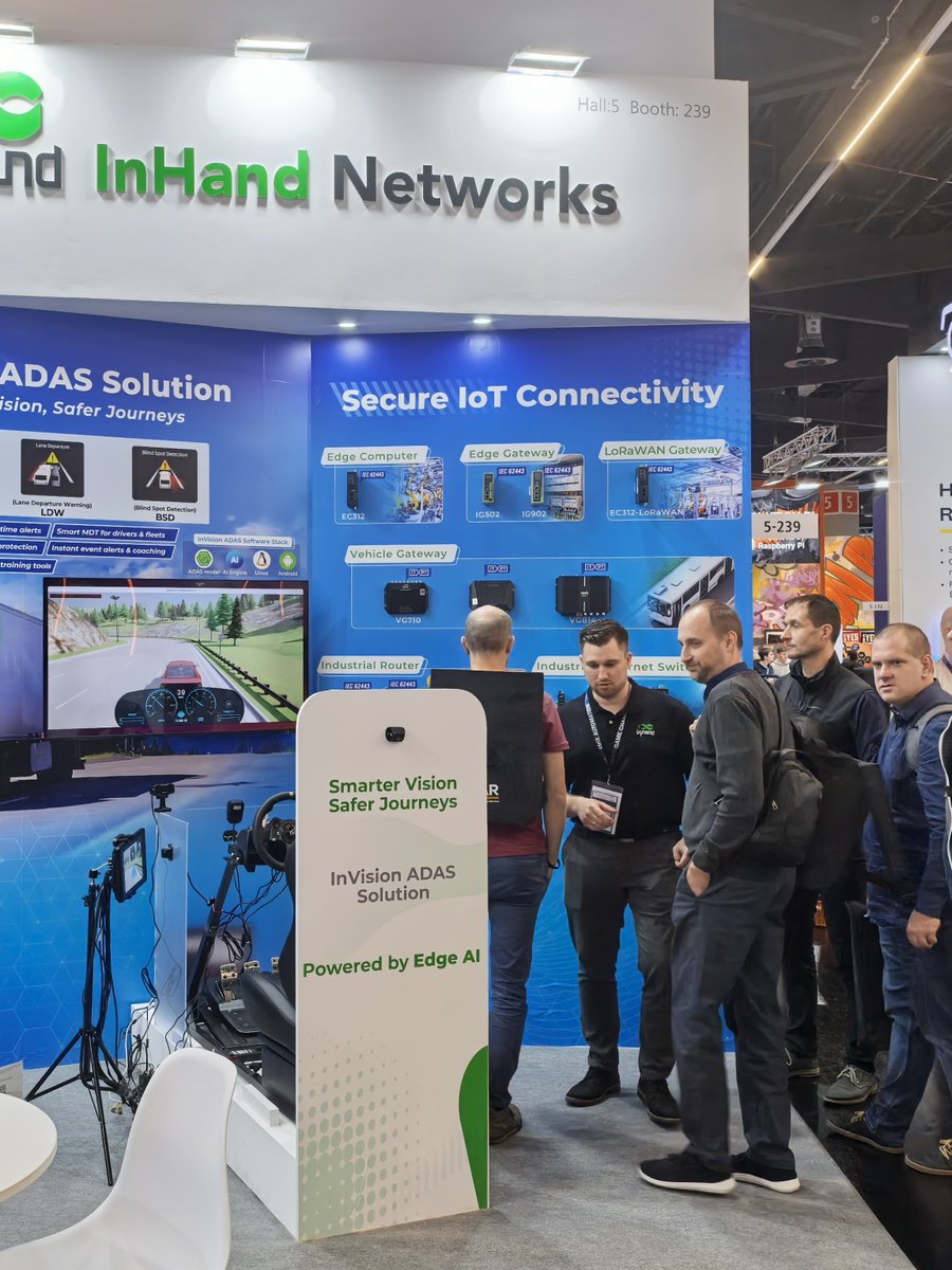 InHandNetworks's tweet image. Guten Tag aus Nürnberg! Day 1 at #SPS2025 — great to be back!
We’re showcasing on-device #AI with our EC Series, plus the #InVision #ADAS demo. Lots of energy around #edgeAI and industrial #IoT this year.
📍 Hall 5, Booth 239 📅 Nov 25–27

Come say hi if you’re here!