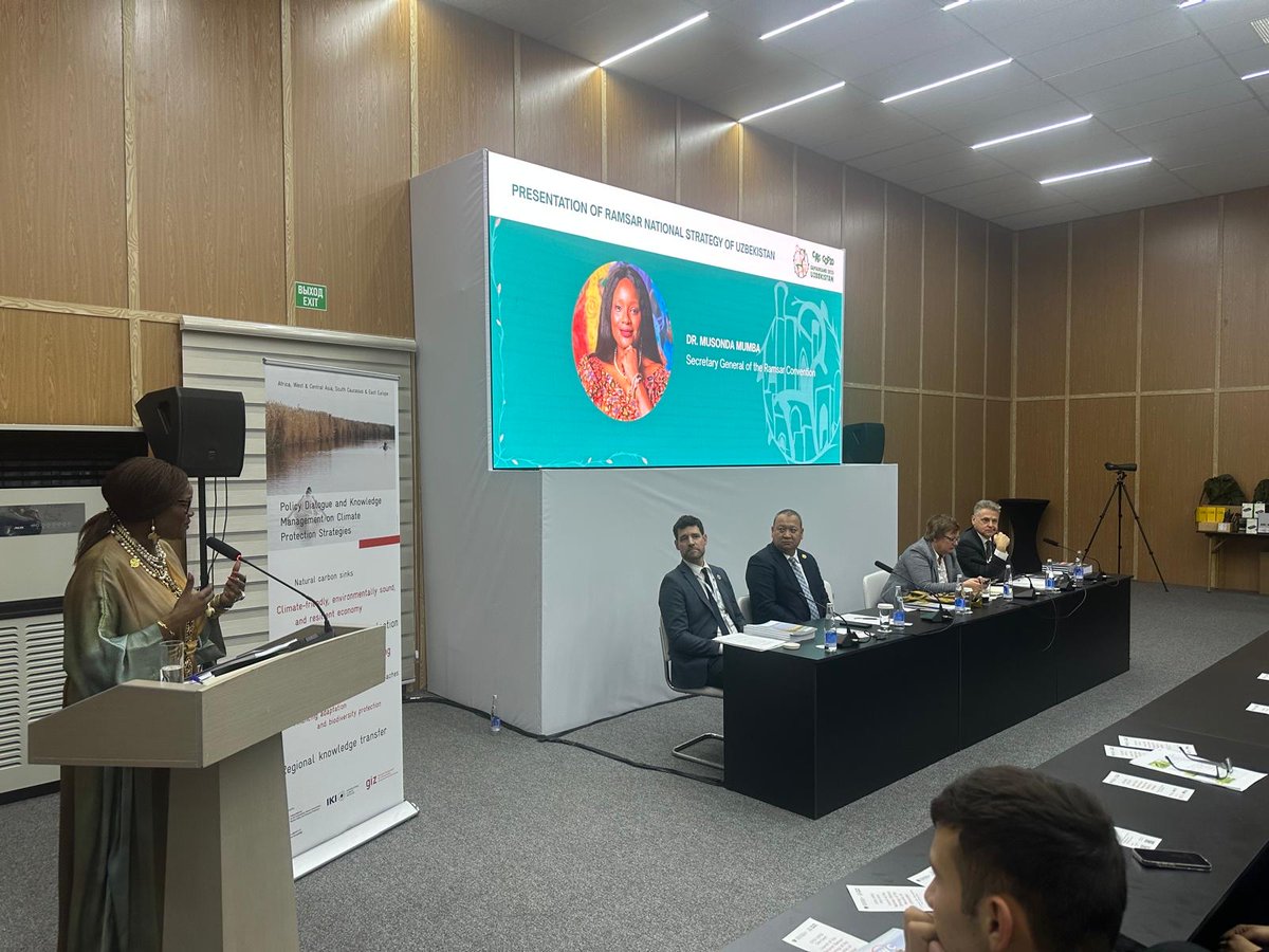 RamsarConv's tweet image. #ExcitingNews! To support national implementation of Article 3.1 of the Convention, requiring Parties to plan for the conservation and wise use of wetlands. Uzbekistan has developed its first National Ramsar Strategy 2026–2030. The Secretary General attended the launch on the…