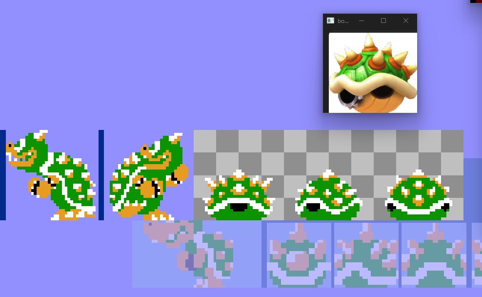 spritesworkshop's tweet image. smb1 bowser customs