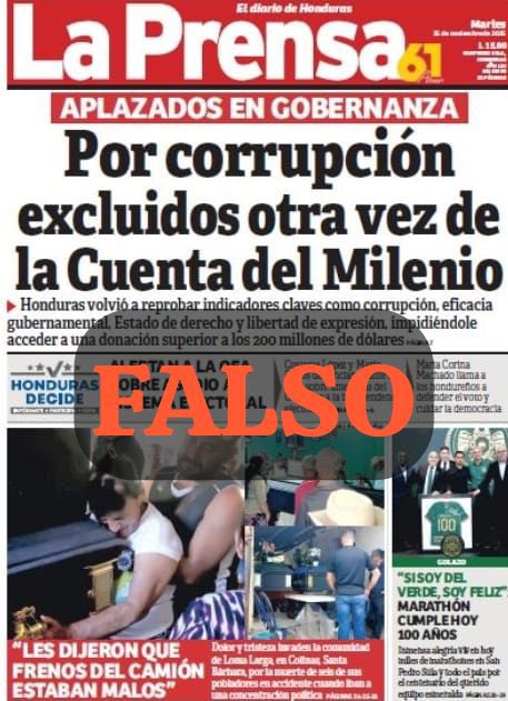 ChristianDCHn's tweet image. Medios de comunicación corporativos mienten sin escrúpulos y sin ética a pocos días de las elecciones, deben rectificar. Luego de 15 años, un golpe de estado y una narcodictadura, Honduras vuelva a ser elegible para Cuenta del Milenio.