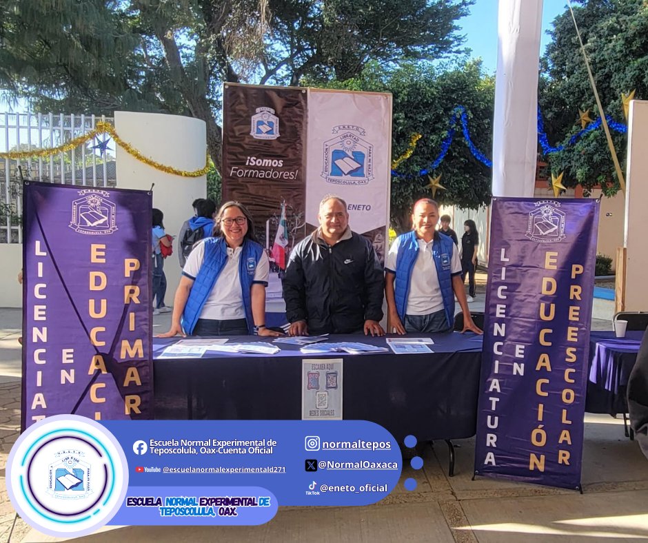 NormalOaxaca's tweet photo. Feria Profesiográfica en en el marco de las actividades por el 45 aniversario de la Preparatoria #7 de la UABJO https://t.co/vwAo8CZlTf