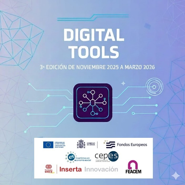 insertainnova's tweet image. 🚀 Arranca la 3ª edición de #DigitalTools de #InsertaInnovación: 15 sesiones online y 35 herramientas de #IA para que los Centros de Empleo #CEEIs mejoren procesos, innovación y productividad.

💡 Formación práctica y personalizada.