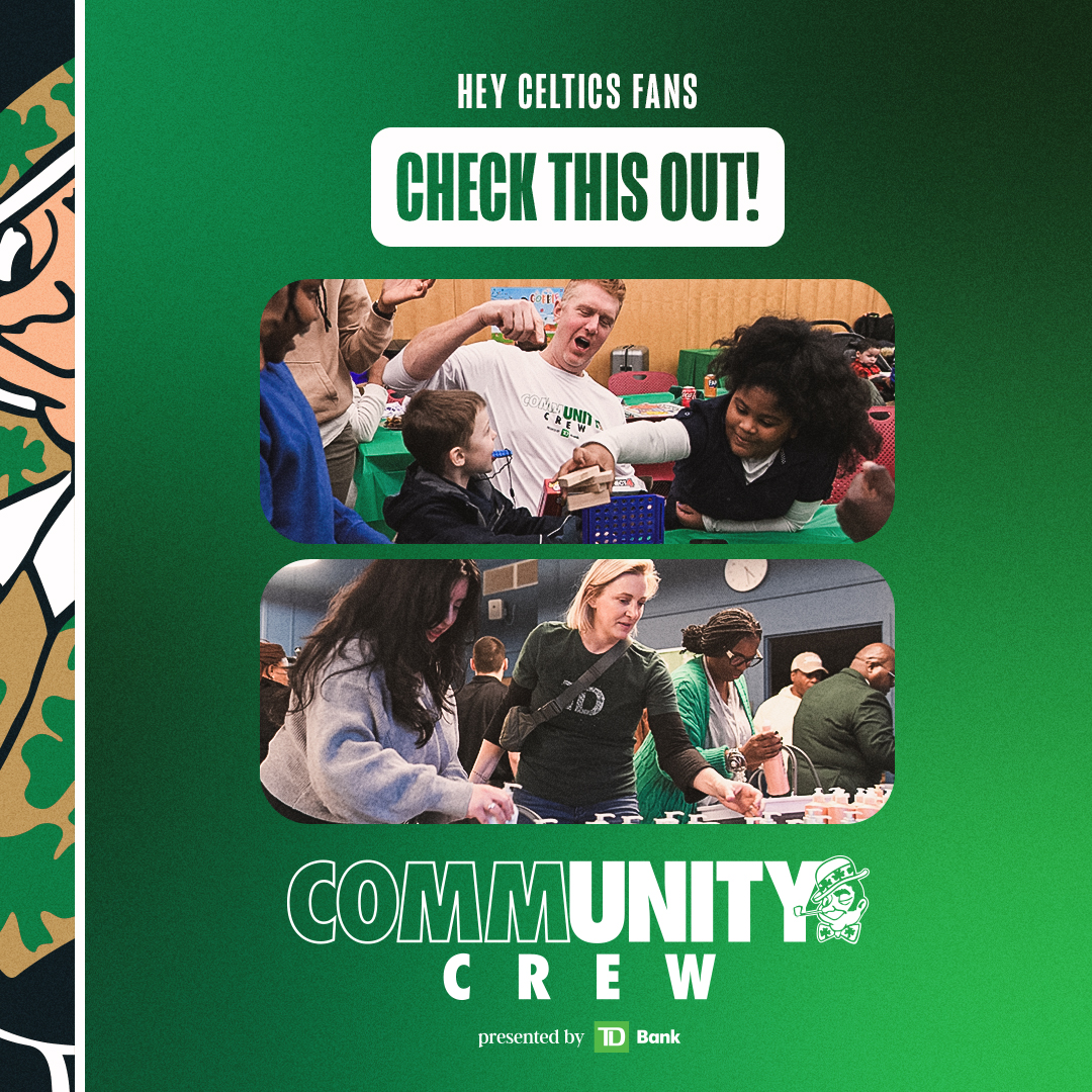 celtics's tweet image. Through numerous nonprofit partnerships, the @TDBank_US CommUNITY Crew offers a wide variety of volunteer opportunities to help community needs #CelticsAssist

Find the right opportunity for you: bit.ly/3vDzYJy