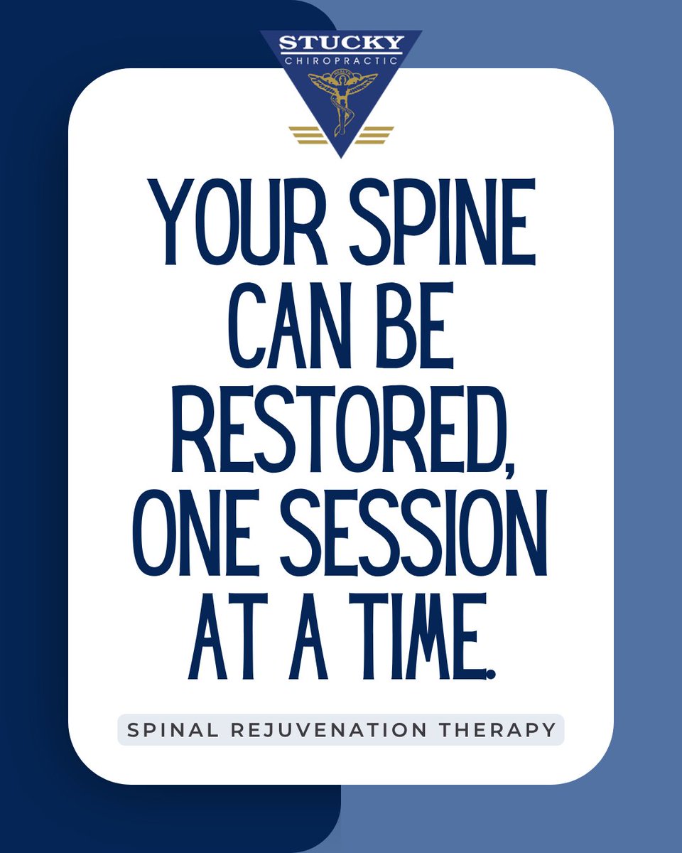 Stucky_Chiro's tweet image. Your spine can be restored—one session at a time. 🌟
 Spinal Rejuvenation Therapy helps rebuild curves, rehydrate discs, and restore mobility for lasting relief.

📞 (715) 835-9514
 💻 stuckychiropractic.com