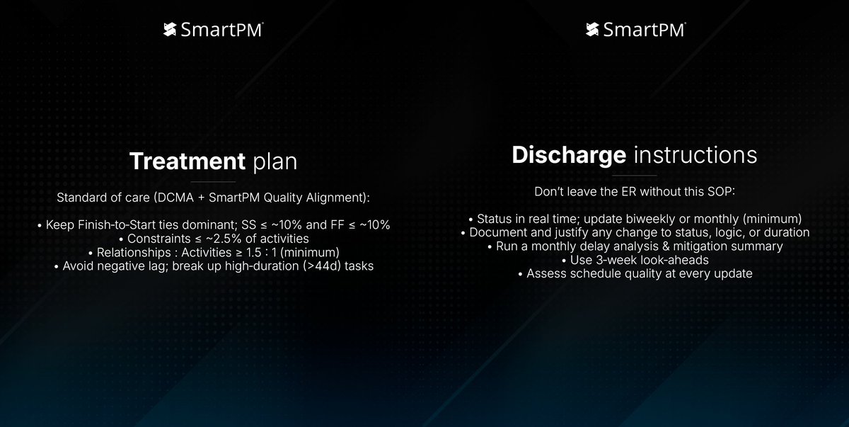 SmartPMTech's tweet image. Schedule ER 🏥 
— Diagnose “Constraint‑itis”

DM “ER” and we’ll triage one schedule live during your demo.