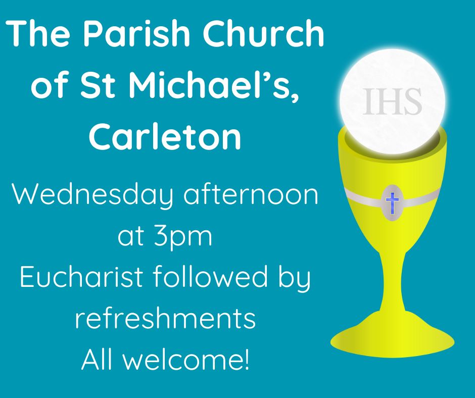 CofEPontefract's tweet image. Please don&apos;t forget to join us at St Michael&apos;s for our Eucharist service starting at 3pm tomorrow. All welcome! #Pontefract @PontefractCivic @LeedsCofE @churchofengland