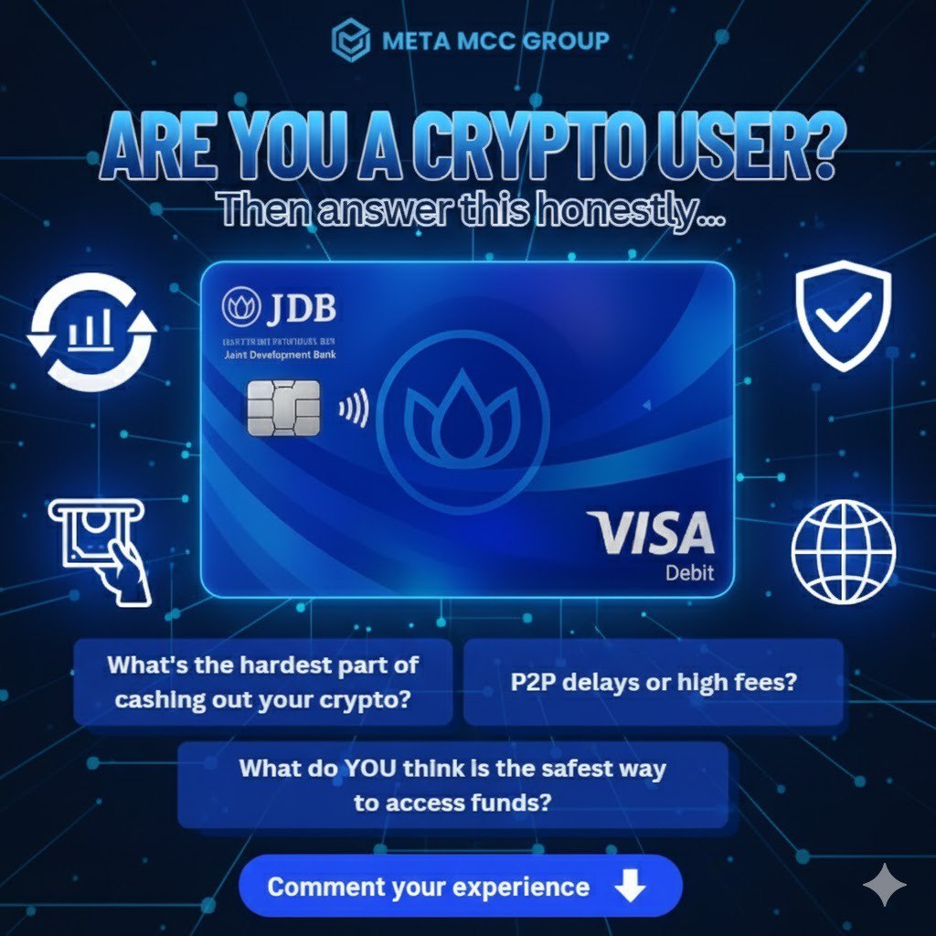 MetaCardNetwork's tweet image. Hi! If you’re using crypto, we’d love to hear from you.
Share your thoughts and experiences below. 👇

#CryptoTalk