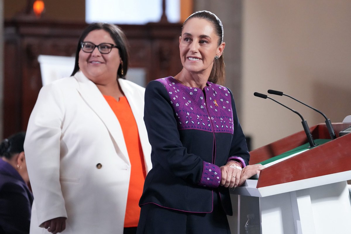 delfinagomeza's tweet image. 💜 🧡 Reconocer que una vida plena, segura y de igualdad sustantiva debe ser una realidad para todas, es nuestra reflexión en tiempos de mujeres. 

En enlace a la #MañaneraDelPueblo reiteramos a la presidenta de México, que desde el #EdoMéx refrendamos nuestra convicción de…