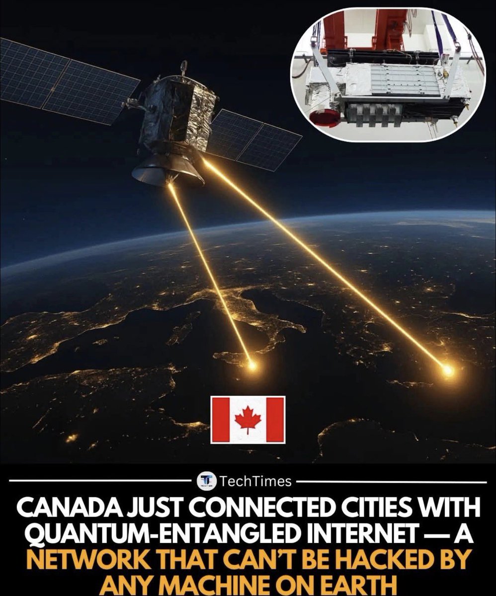 cybtrader's tweet image. Canada is taking a major step toward the future of cybersecurity and digital infrastructure.

Multiple research teams across the country are advancing quantum-enabled communication networks — systems designed around entangled photons and satellite-supported quantum channels.…