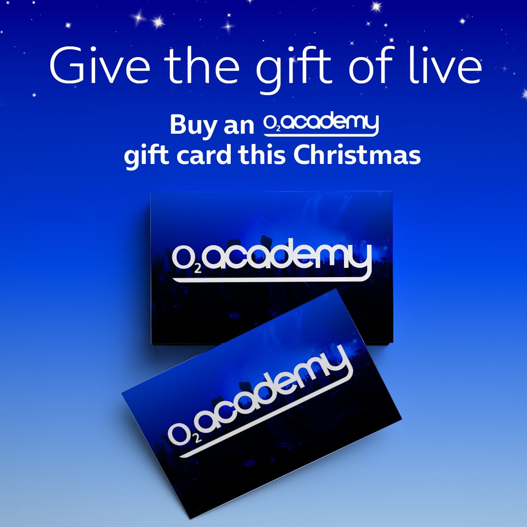 O2SBE's tweet image. With just one month until the big day, now is the perfect time to get your gifts in order.
Give the gift of live music this Christmas with an O2 Academy Venues gift card: amg-venues.com/Sxzk50XxtL2