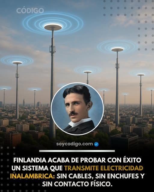 No es una #ficción. #Finlandia acaba de lograr algo que era imposible durante más de un siglo: transmitir #electricidad por el aire, sin cables y sin contacto físico. Solo ondas de radio  de baja frecuencia va la energía directamente a dispositivos, como “#wifi eléctrico”.