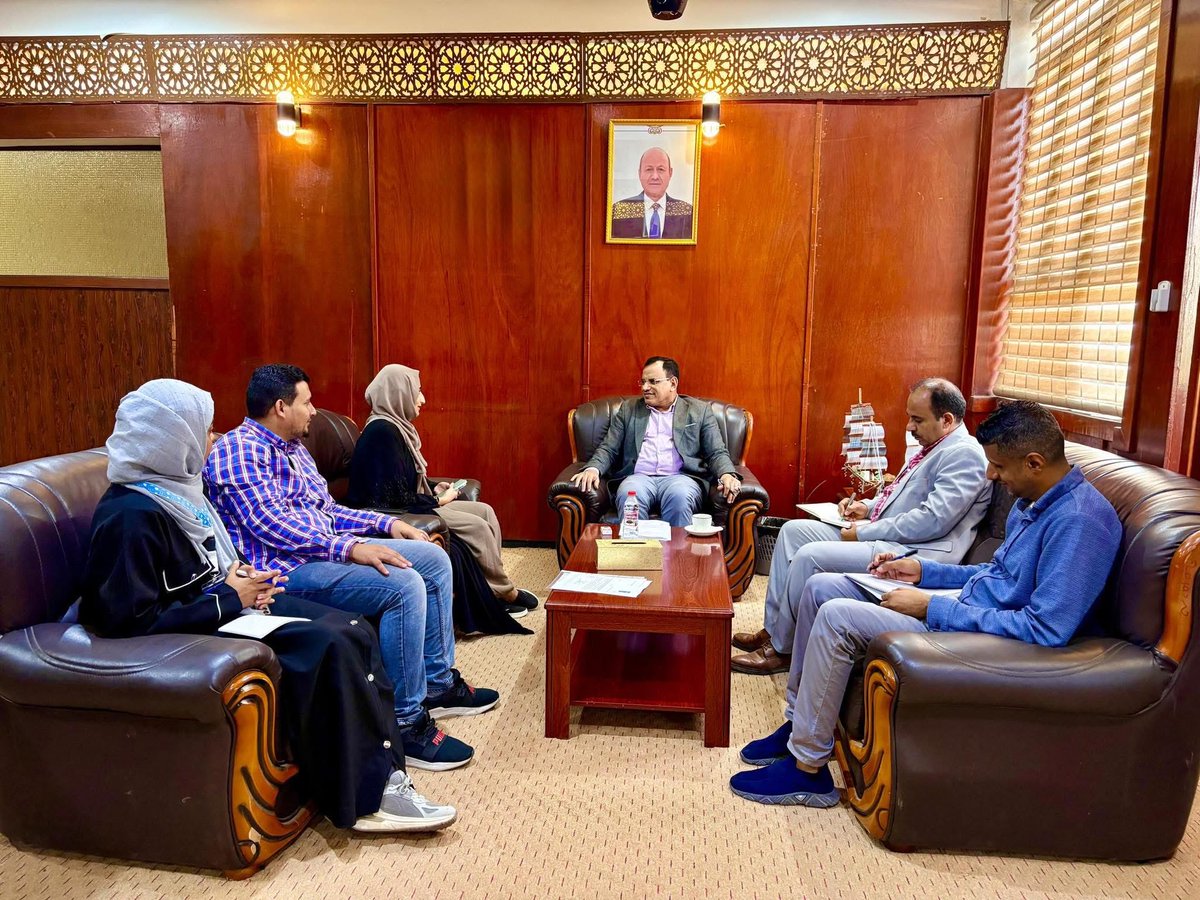 Yemen Aid Discusses Agricultural Interventions with Minister of Agriculture

The Yemen Aid team, led by CEO Summer Nasser Al-Yafi, met today with Minister Major General Salem Abdullah Al-Saqtri at the ministry’s headquarters in Aden to discuss the organization’s agricultural