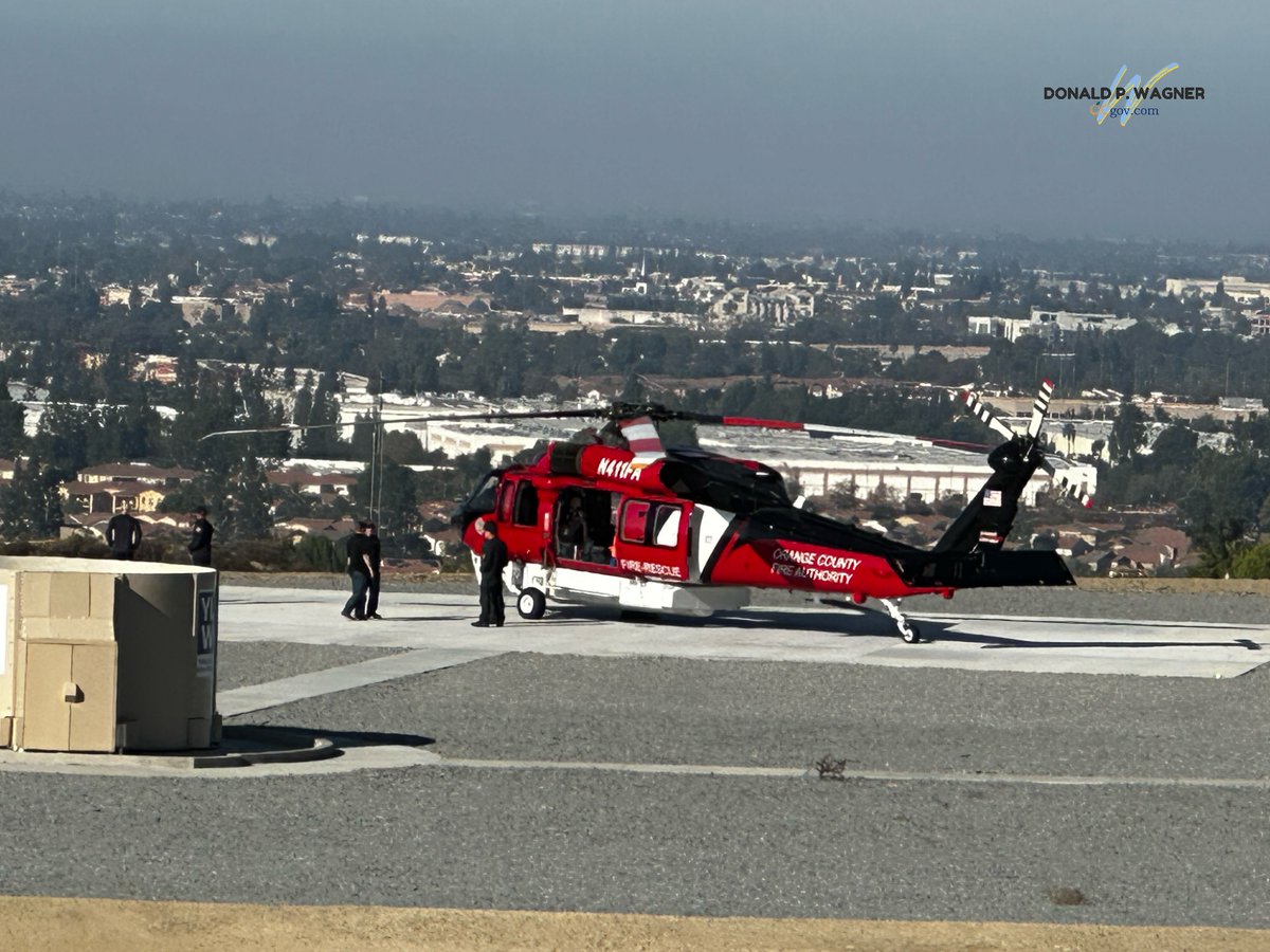 My Field Representative, Pat Buttress, presented a certificate to Tom Lindsey, President of the @ylwd &amp; Adan Ortega, Jr., Chairman of <a href="/mwdh2o/">MWD of SoCal</a>, for adding an additional Heli-hydrant to assist the efforts of @ocfireauthority. 

 Thank you for this milestone in fire safety!