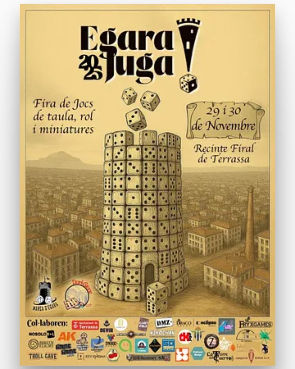 Este fin de semana participaré en las @EgaraJuga , y me hace especial ilusión por jugar en casa, porque cualquier excusa es buena para dar a conocer los juegos de rol, y porque hace demasiado que no dirijo.

joselomo.substack.com/p/sesiones-rol…

<a href="/darkstonecat/">Associació Darkstone Catalunya</a> #EgaraJuga