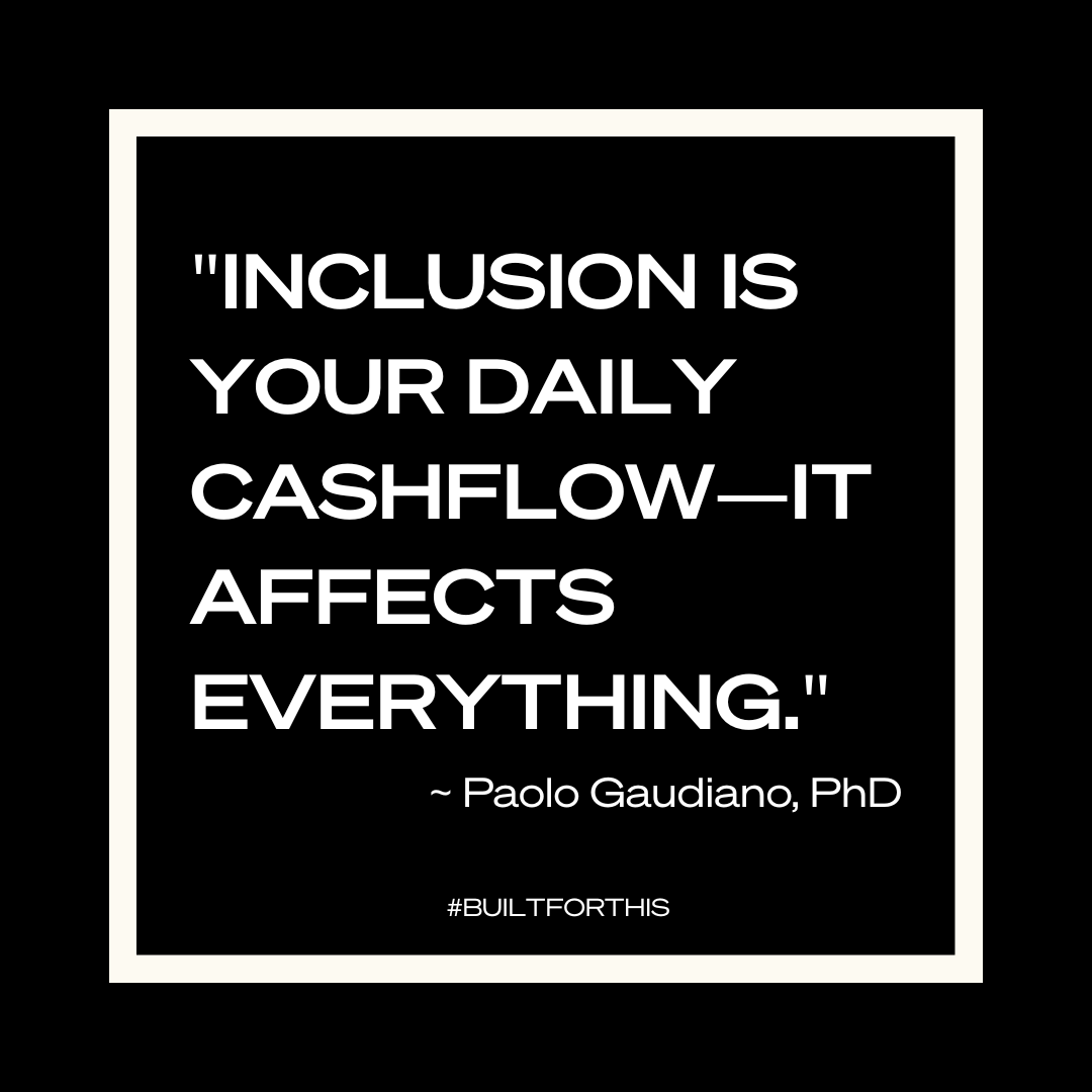 JBayuk's tweet image. 🎙️Episode 8: @icopaolo reframes measure what matters—experience, access, and outcomes—and fix the friction that slows teams down.

🎧 Listen now: loom.ly/PZiqiAQ

#BuiltForThisPodcast #MaverickSpirit #Inclusion #Leadership #KinshipKollective