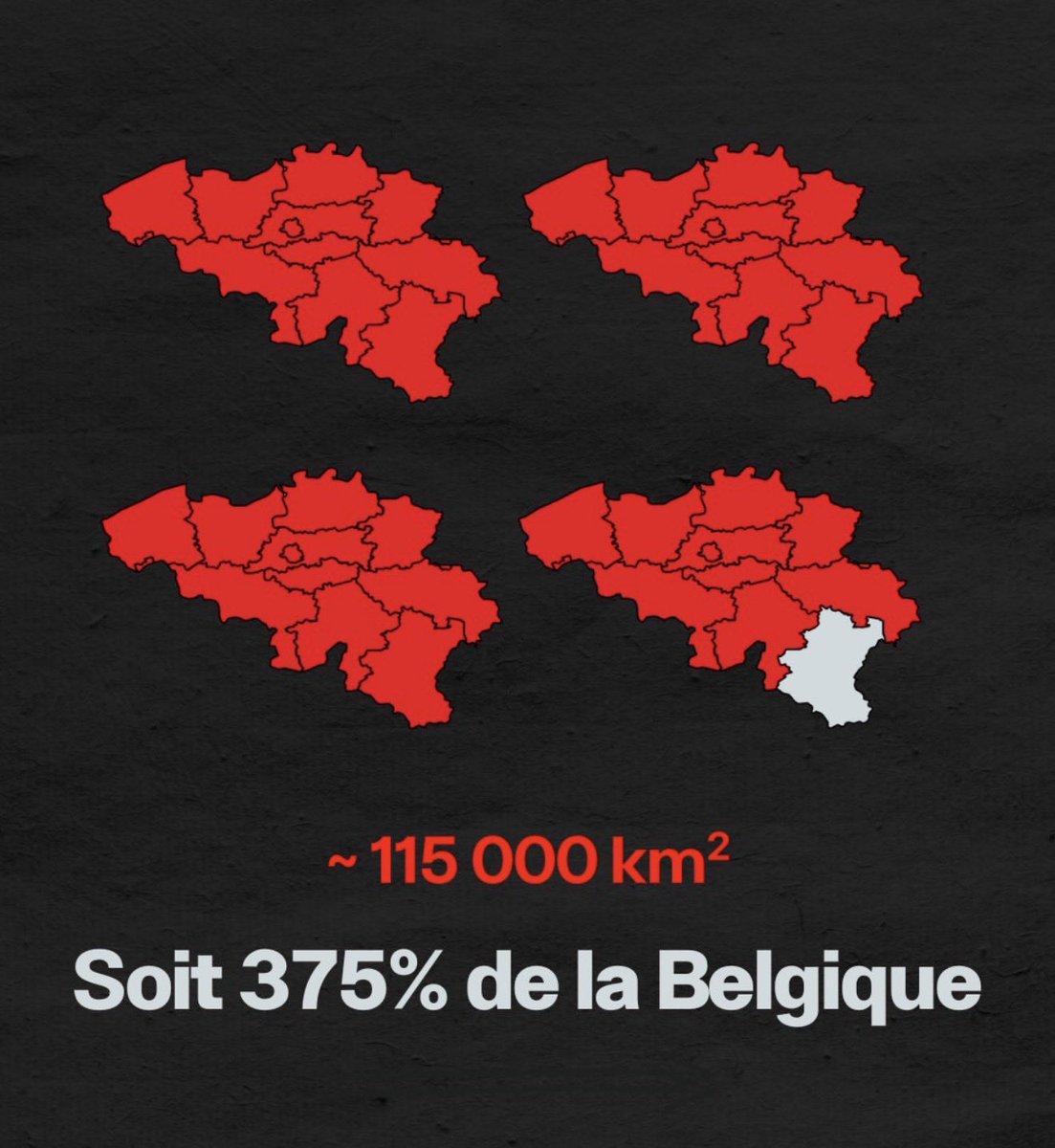 LeciFatmir's tweet photo. L’ #ukraine occupée c’est 375% de la #Belgique @laminutegeographie #UkraineWar #UkraineNeverSurrenders https://t.co/iiHnvvkOLl