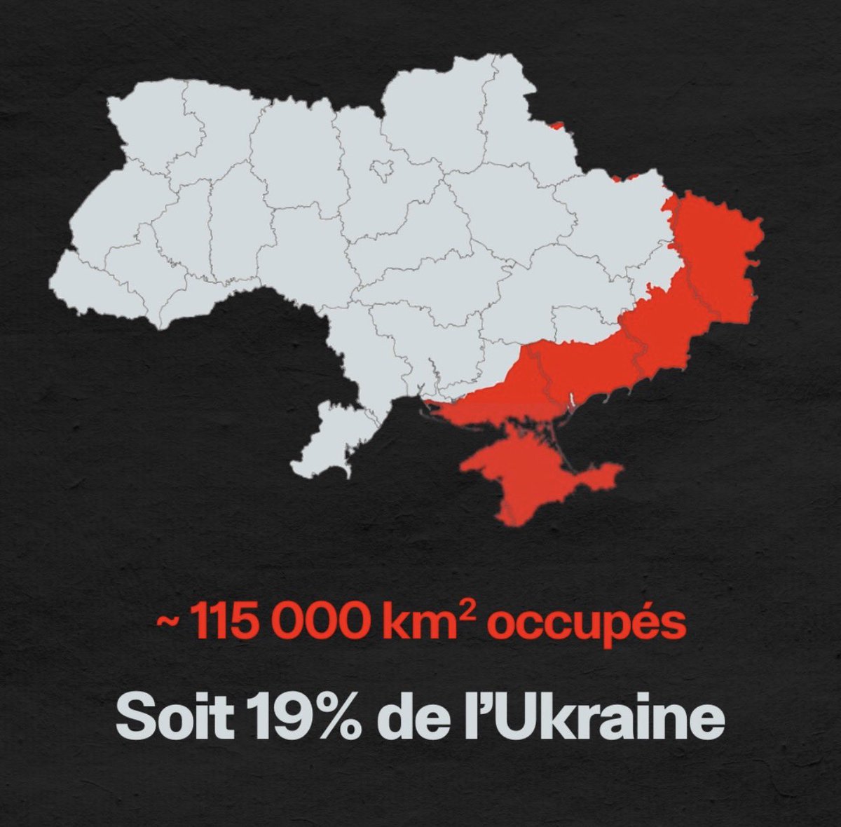 L’ #ukraine occupée c’est 375% de la #Belgique @laminutegeographie #UkraineWar #UkraineNeverSurrenders