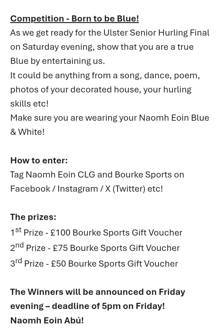 Naomh Eoin CLG tweet media