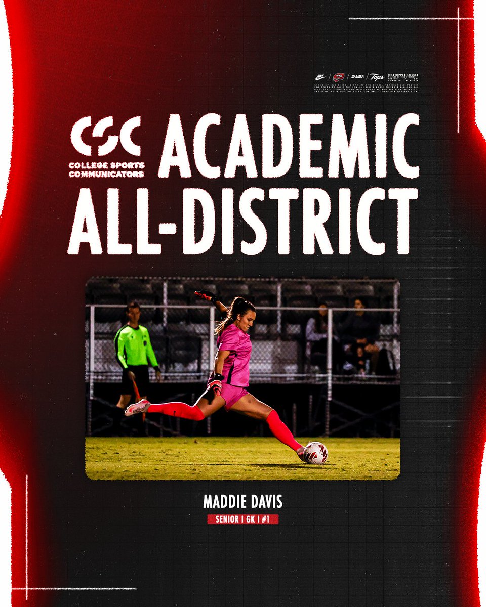 𝐂𝐒𝐂 𝐀𝐜𝐚𝐝𝐞𝐦𝐢𝐜 𝐀𝐥𝐥-𝐃𝐢𝐬𝐭𝐫𝐢𝐜𝐭

Maddie Davis has been named to the College Sports Communicators Academic All-District Team!

#GoTops