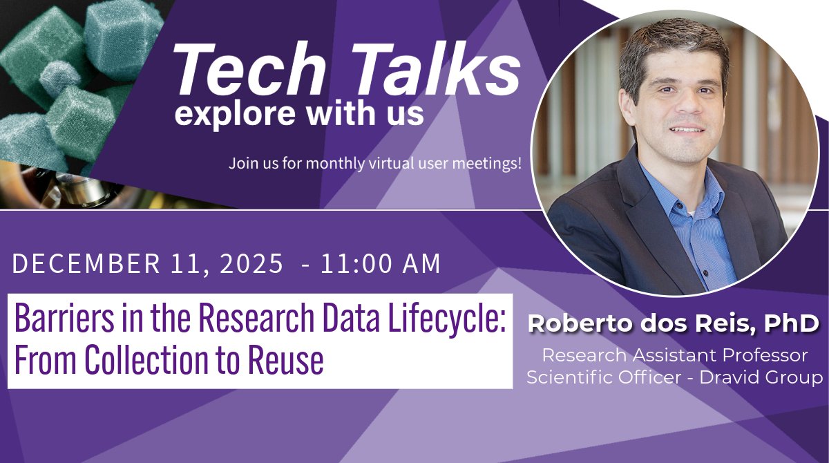 Join <a href="/nuancecenter/">NUANCE Center</a>  for our last virtual Tech Talk of 2025! On December 11, 2025, Roberto dos Reis will be giving a talk on "Barriers in the Research Data Lifecycle: From Collection to Reuse." Register today!
qrco.de/techtalks <a href="/ProfDravid/">Prof. V.P. Dravid</a>