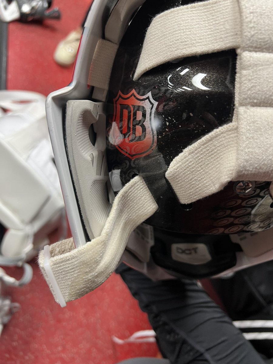 Bussi's helmet pays homage a lot to his brother Dylan, who is autistic.

Puzzle pieces, butterflies and his intials are on the back plate.