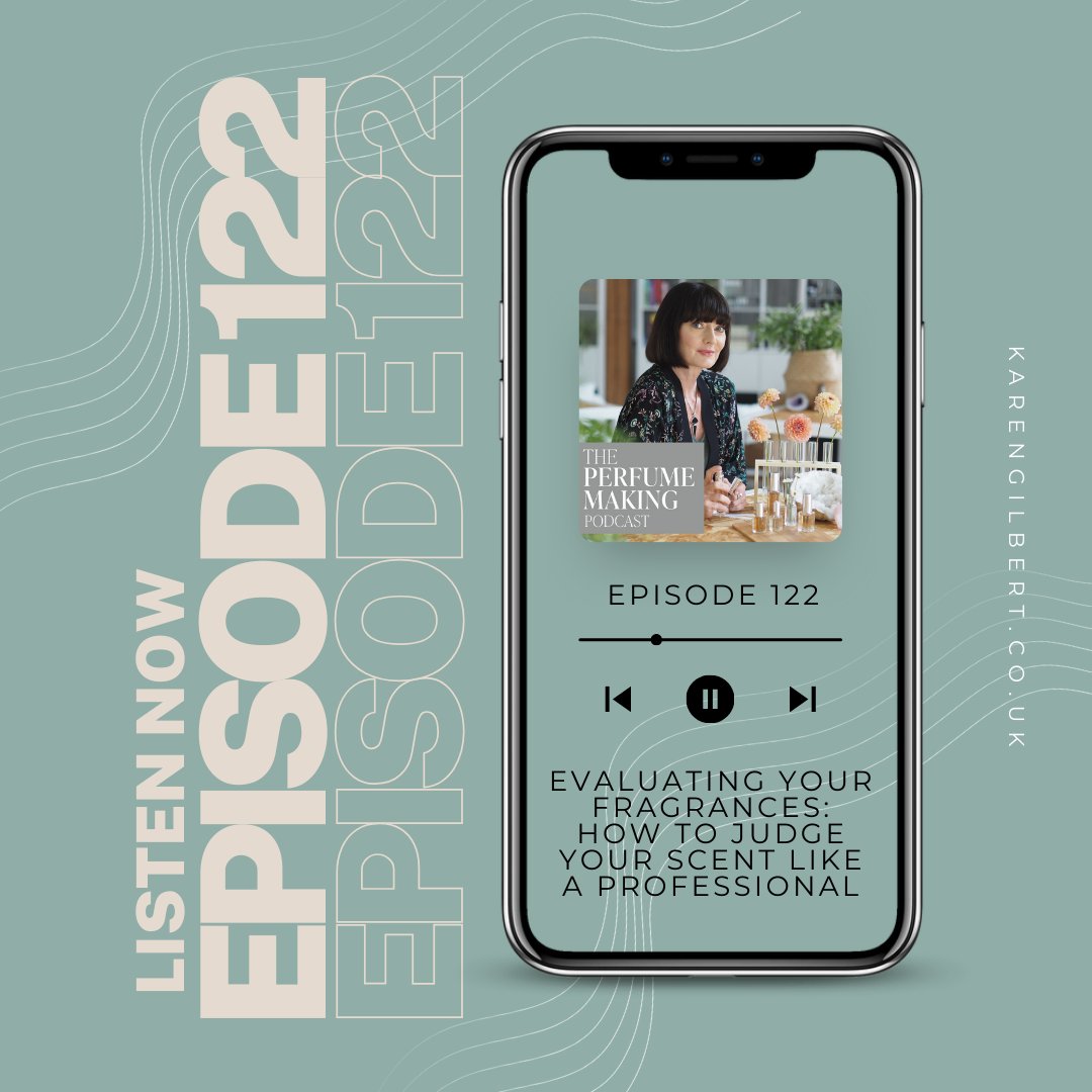 This week's brand new episode of The #Perfume Making #Podcast is:

🎙️Episode 122: Evaluating Your Fragrances: How to Judge Your Scent Like a Professional 🎙️

podcasts.apple.com/us/podcast/eva…