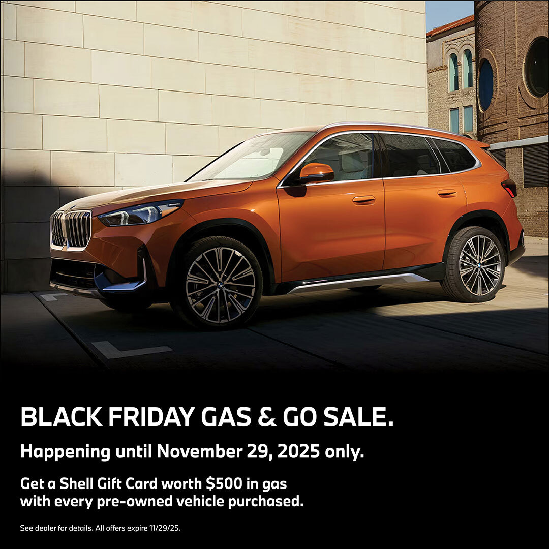 Ready to hit the road? Our Black Friday Gas &amp; Go Sale runs through November 29, 2025.

Enjoy a $500 gas gift card with every pre-owned purchase. See dealer for details. While supplies last. #BMWAustin #BMW