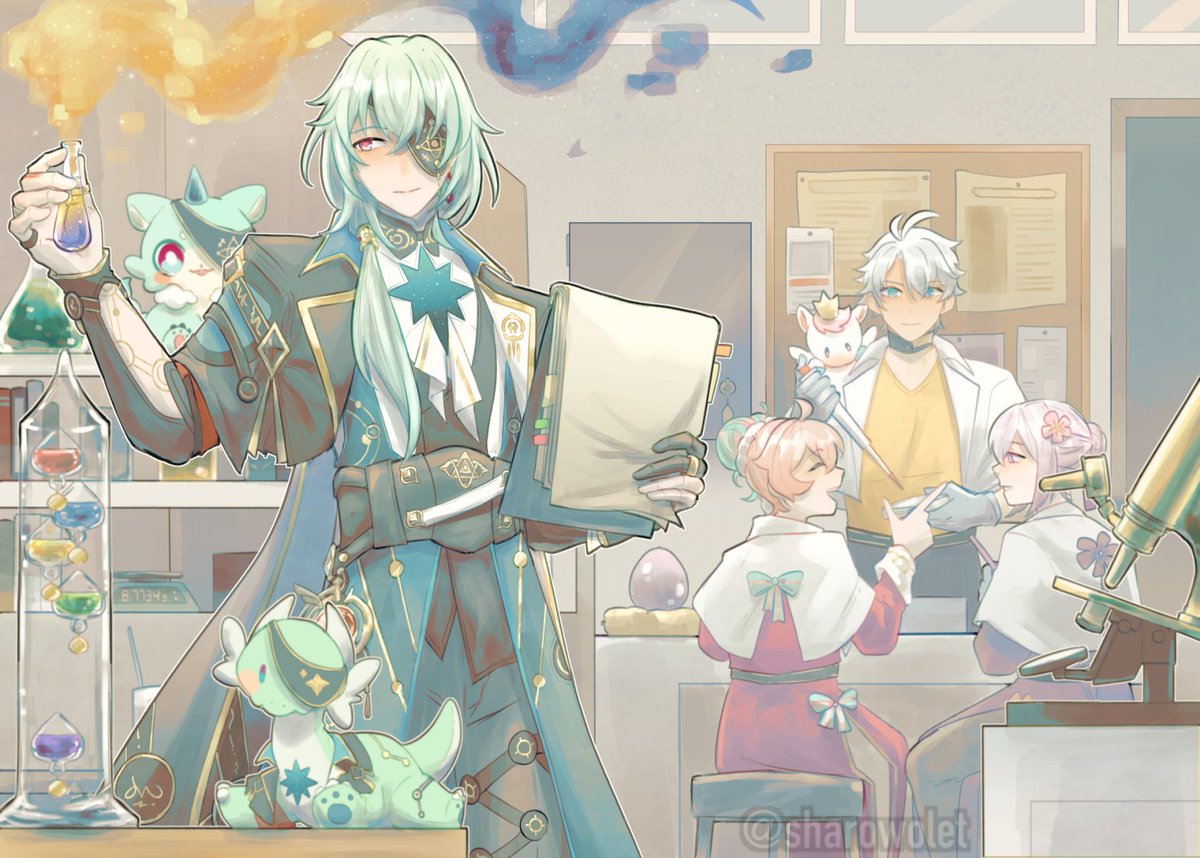 flashback to that one time my lab ta said "yeah dump all your waste into this beaker" and then told us the next day "hey don't do that anymore we might have made chlorine gas" 🤷

#HonkaiStarRail #Anaxa