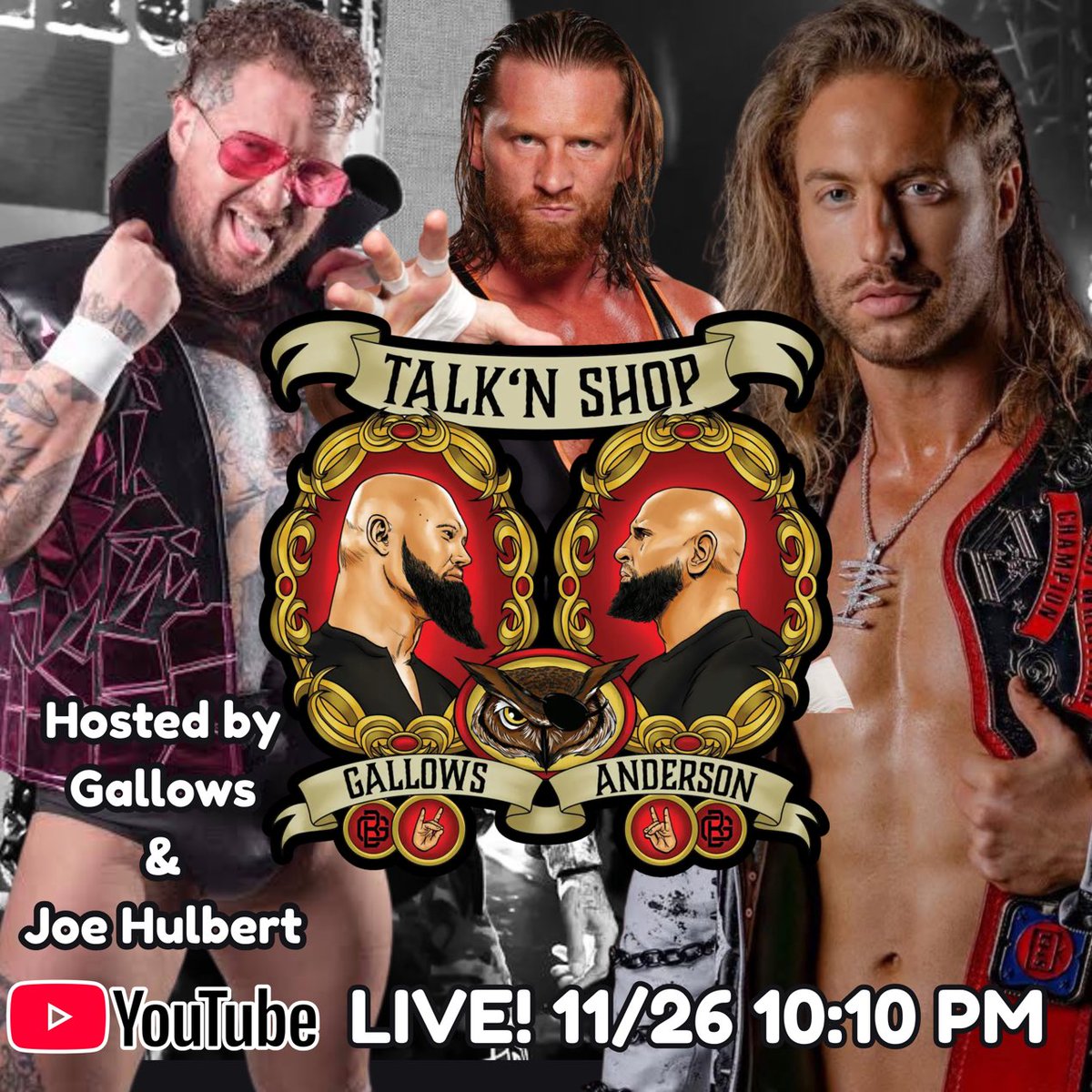 The_BigLG's tweet image. Tomorrow night at 10:10pmEST ⁦@JoeHulbert⁩ &amp;amp; I host #Thanksgiving #talknshop live on YouTube! ⁦@Myers_Wrestling⁩ @zickydice smashed face update &amp;amp; ⁦@thebryanidol⁩ has asked for the floor! Wednesday 10:10pmEST Talk N&apos; Shop YouTube Channel! ⁦@MachineGunKA⁩